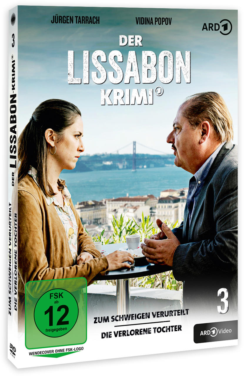 DVD-Cover mit zwei Personen, die draußen an einem Tisch sitzen, Text oben.