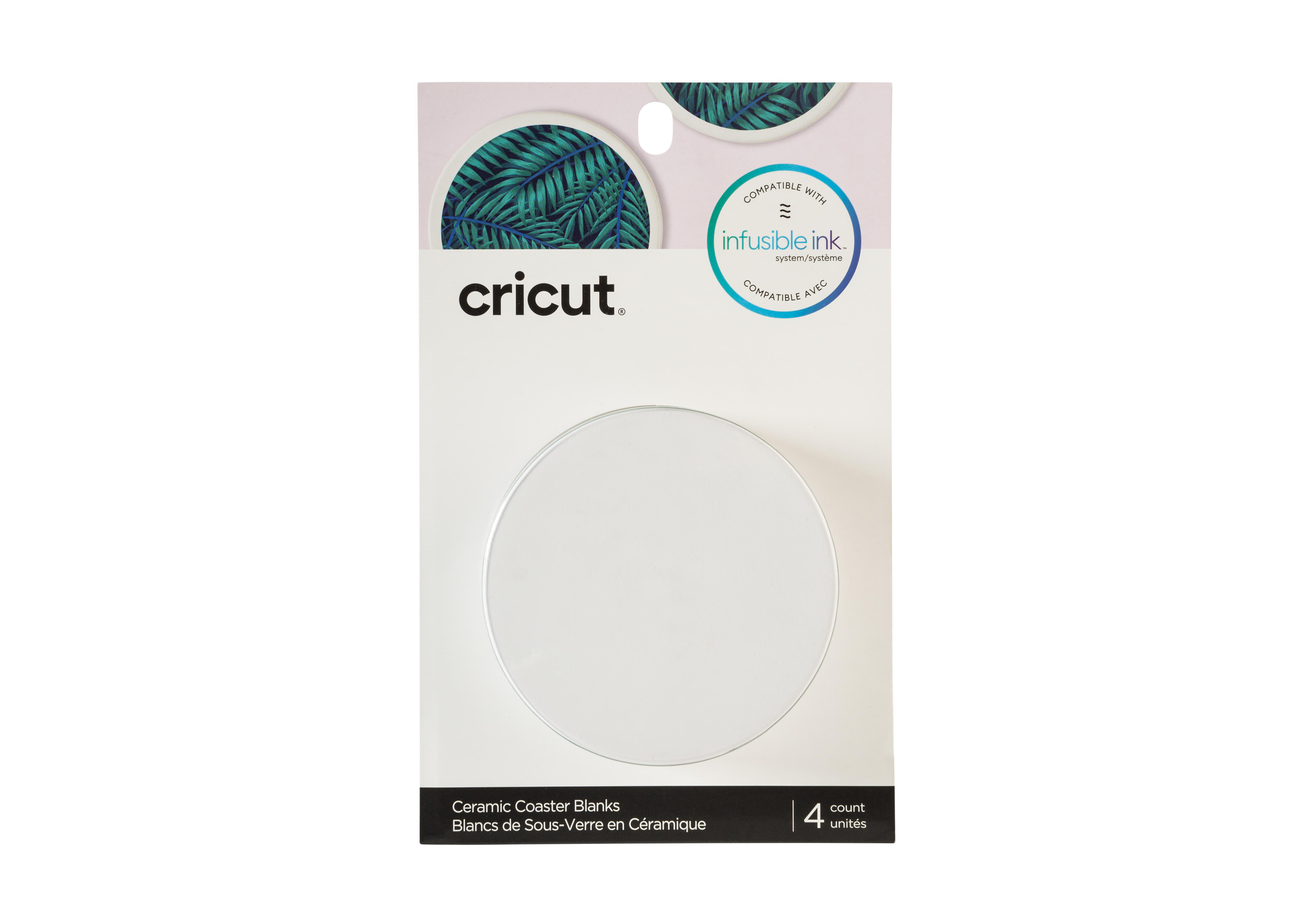 Untersetzer Coaster (4er Ceramic Ink Weiß Pack) CRICUT Infusible