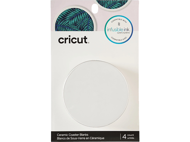 Coaster Ink Untersetzer (4er Weiß CRICUT Ceramic Pack) Infusible