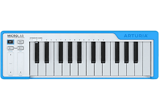 ARTURIA Microlab - MIDI/USB Keyboard Controller (Weiss/Blau)