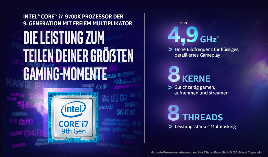 LENOVO Legion T730 - Intel® Core™ i7 i7-9700K - 8 GB - 256 GB - NVIDIA GeForce RTX™ 2080 - Windows 10 Home (64 Bit)