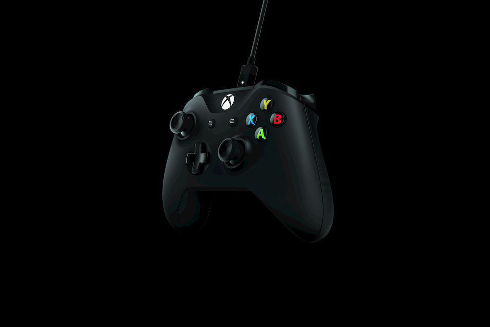 MICROSOFT Xbox Controller + Cable for Windows Controller Schwarz für PC, Xbox One