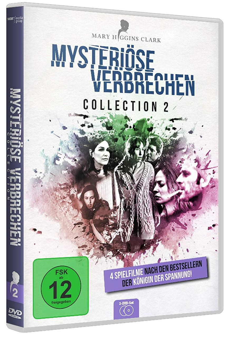 DVD-Hülle mit einer Frau auf dem Cover. Text: Mysteriöse Verbrechen Collection 2.