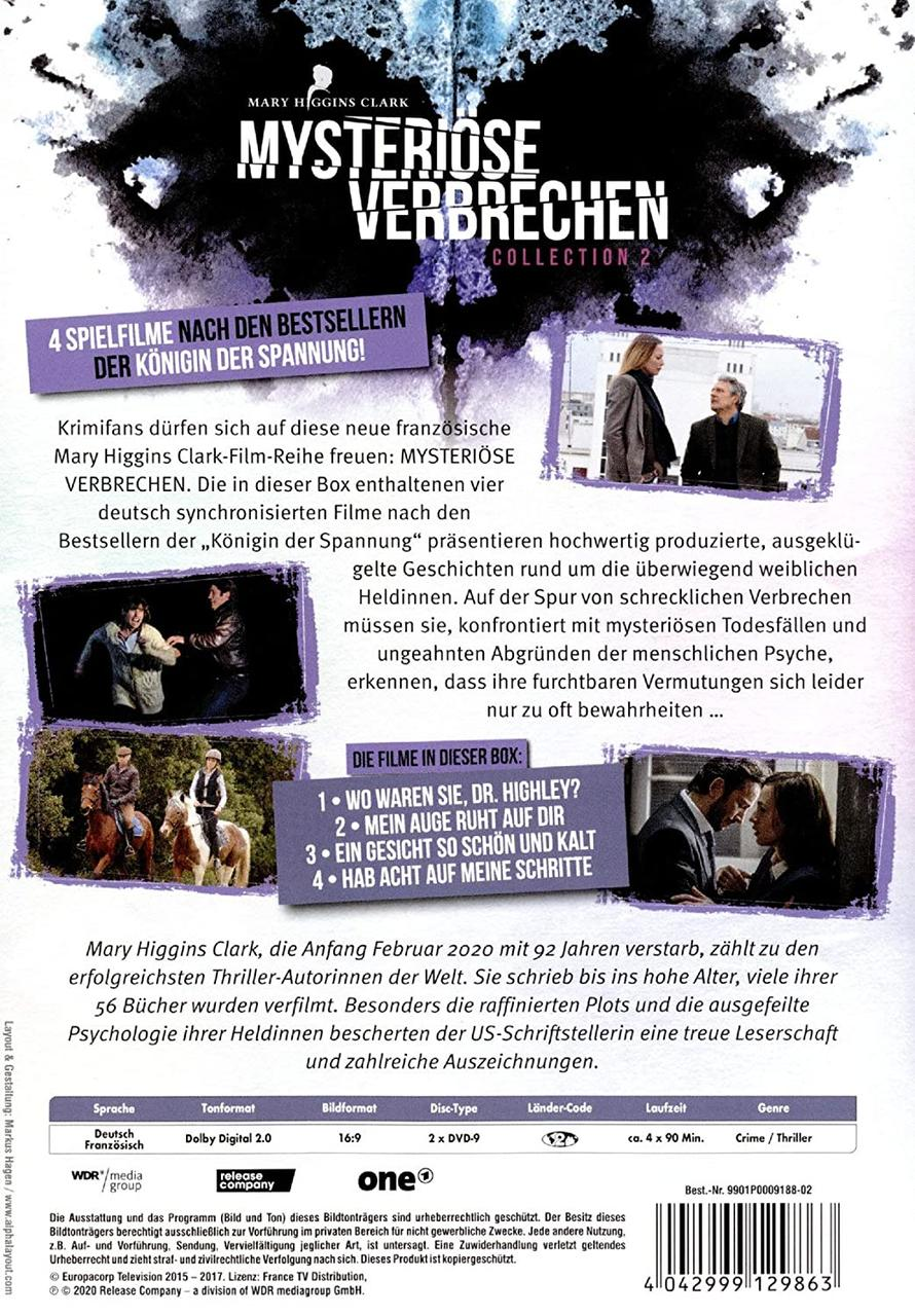 Rückseite einer DVD-Box mit Filmtitel, Bildern und Text auf Deutsch.