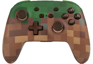 Mando - Power A Minecraft, Para Nintendo Switch, Inalámbrico, Bluetooth, Verde