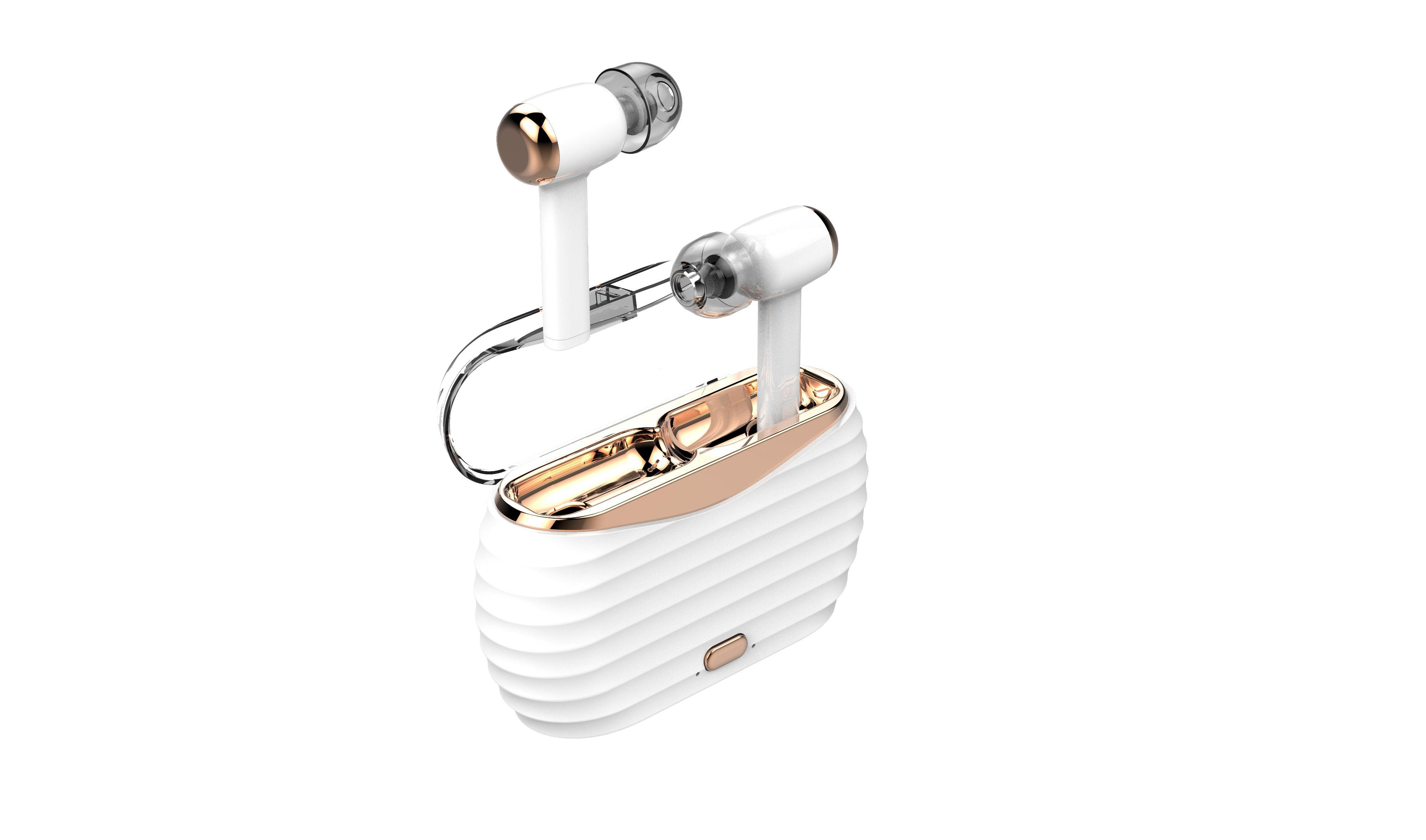 CORN TECHNOLOGY In-ear Kopfhörer Weiß TWS-BT-V16, Bluetooth