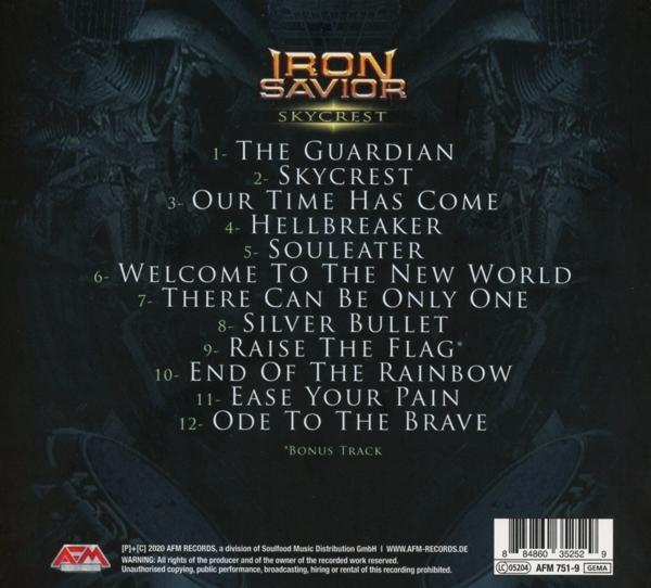 CD-Album, Titelliste, schwarzer Hintergrund.