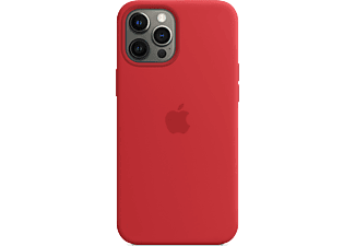 APPLE iPhone 12 Pro Max MagSafe Silikon Telefon Kılıfı Kırmızı