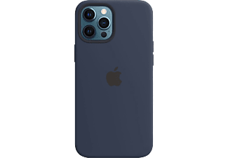 APPLE iPhone 12 Pro Max MagSafe rögzítésű szilikon tok, tengerészkék (mhld3zm/a)