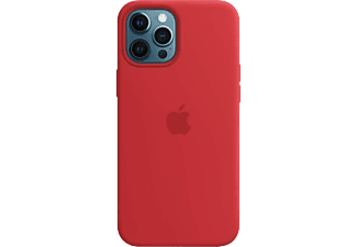 APPLE iPhone 12 Pro Max MagSafe rögzítésű szilikon tok, piros (mhlf3zm/a)