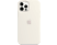 APPLE iPhone 12 és 12 Pro MagSafe rögzítésű szilikon tok, fehér (mhl53zm/a)