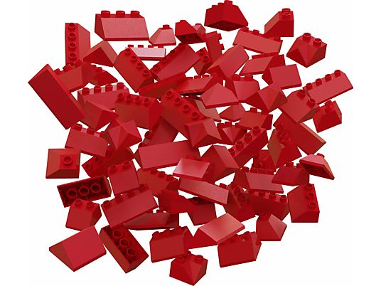 HUBELINO Ensemble de pièces de construction de toit (124 pièces) - Blocs de construction (Rouge)