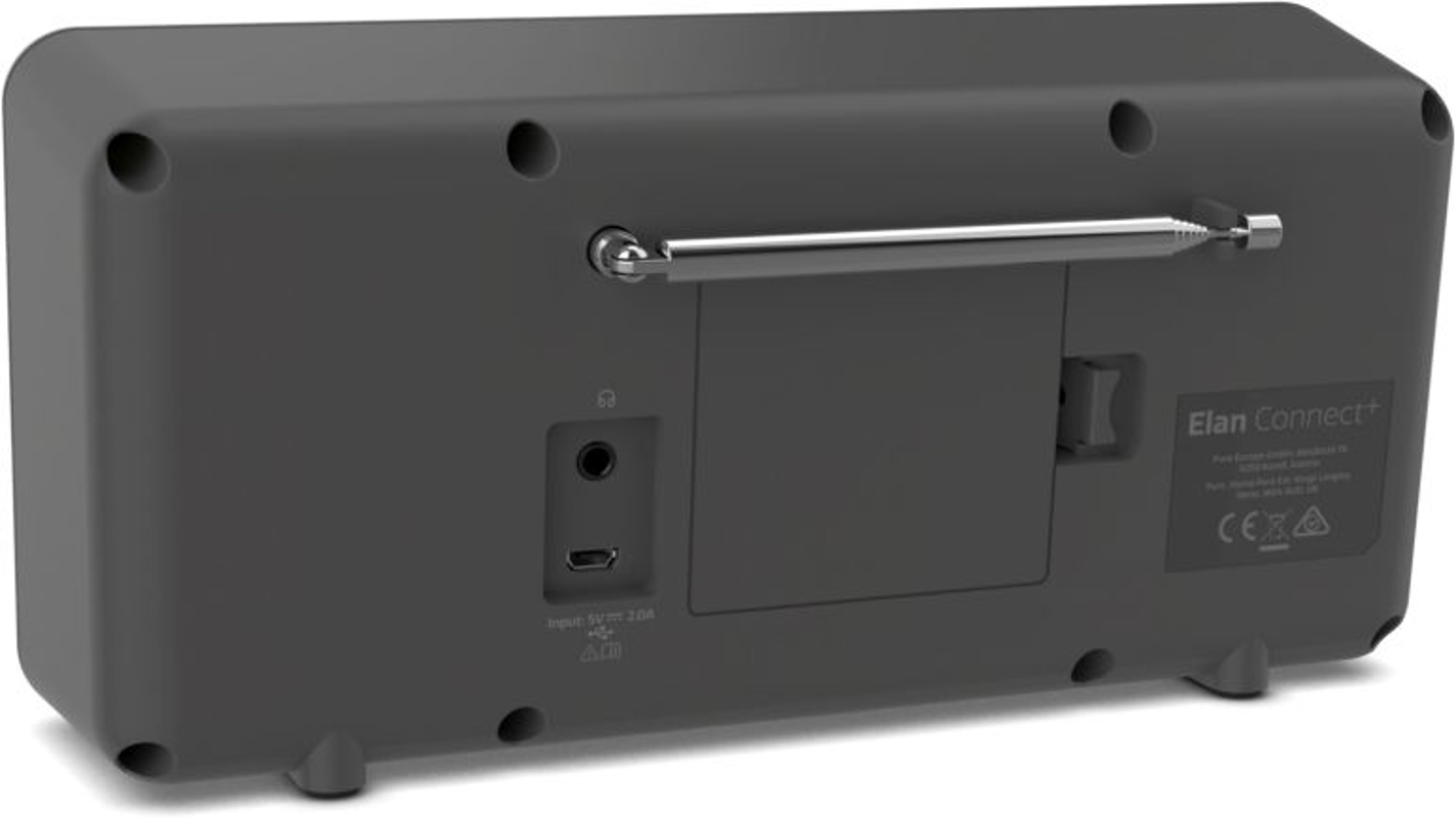 PURE DIGITAL Elan Connect+ - Internetradio (DAB, DAB+, FM, Internet radio, Dunkelgrau)
