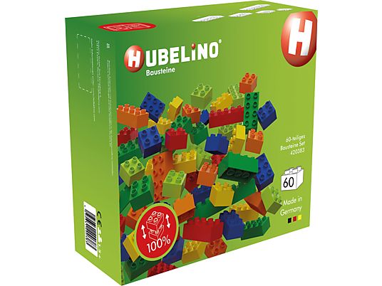 HUBELINO Ensemble de pièces de construction (60 pièces) - Blocs de construction (Multicolore)