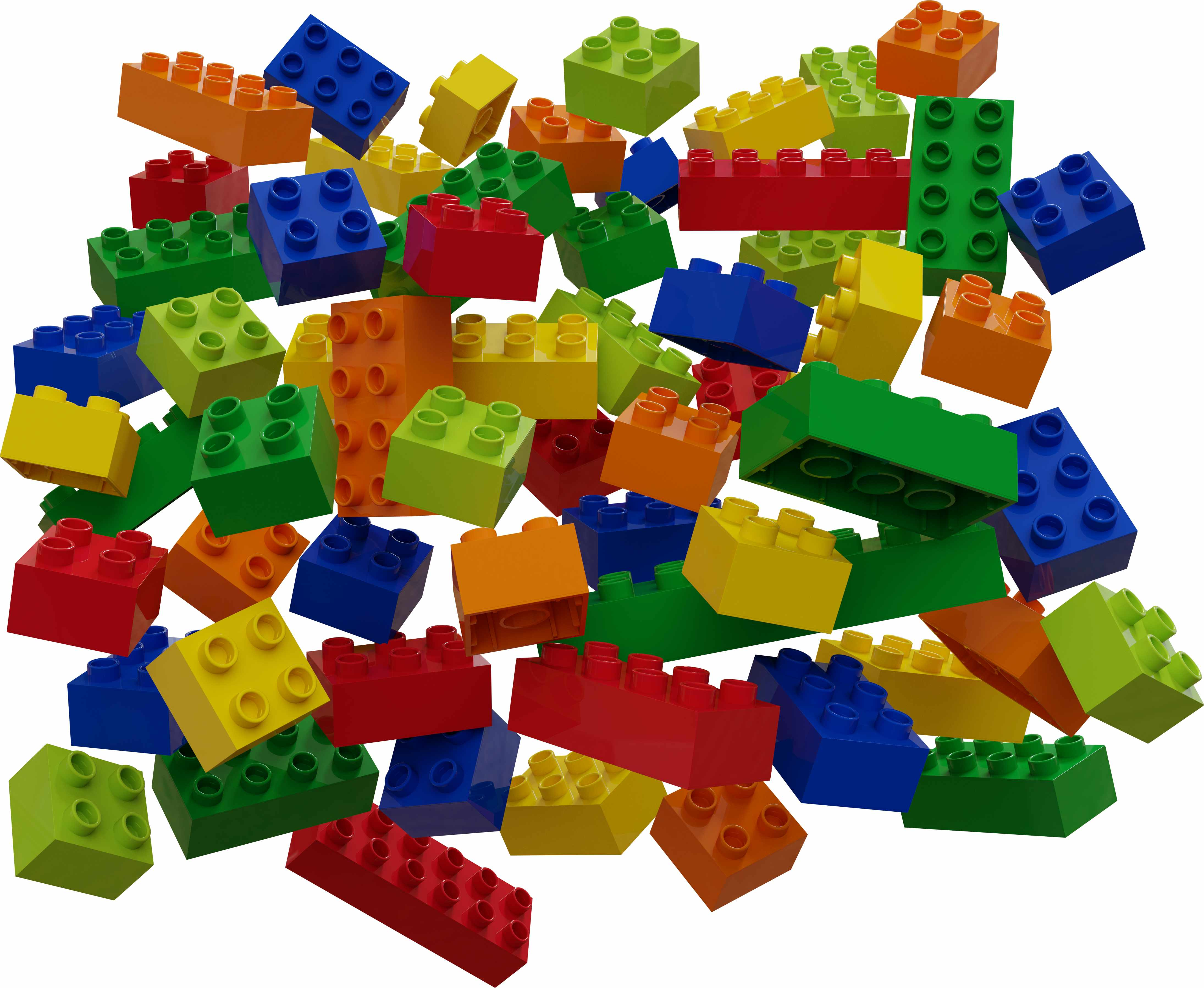 HUBELINO Ensemble de pièces de construction (60 pièces) - Blocs de construction (Multicolore)