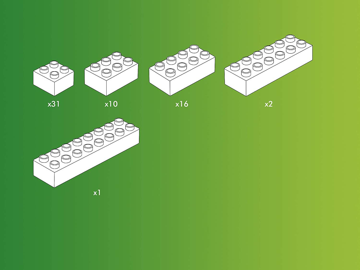 HUBELINO Ensemble de pièces de construction (60 pièces) - Blocs de construction (Multicolore)