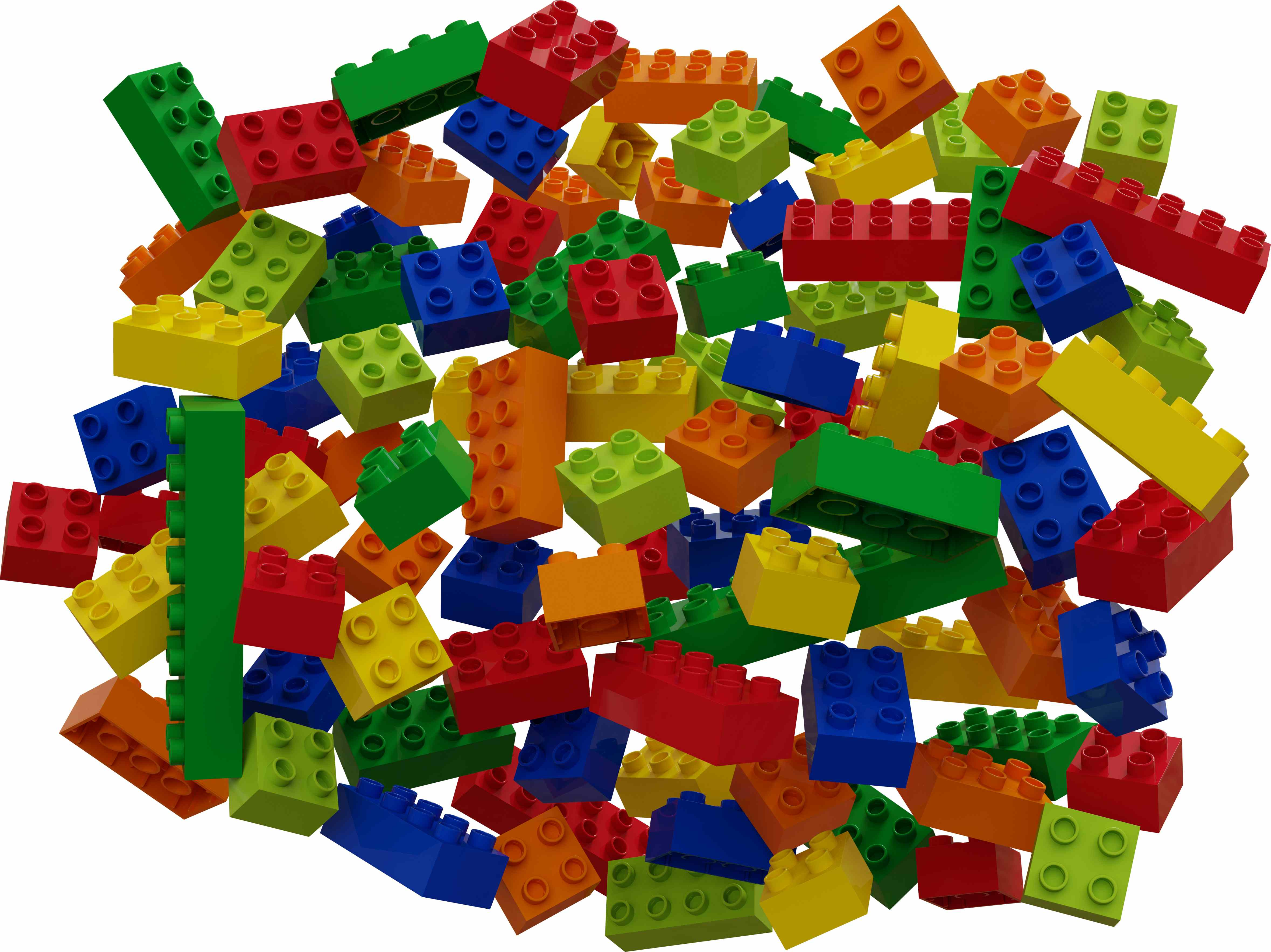 HUBELINO Ensemble de pièces de construction (120 pièces) - Blocs de construction (Multicolore)