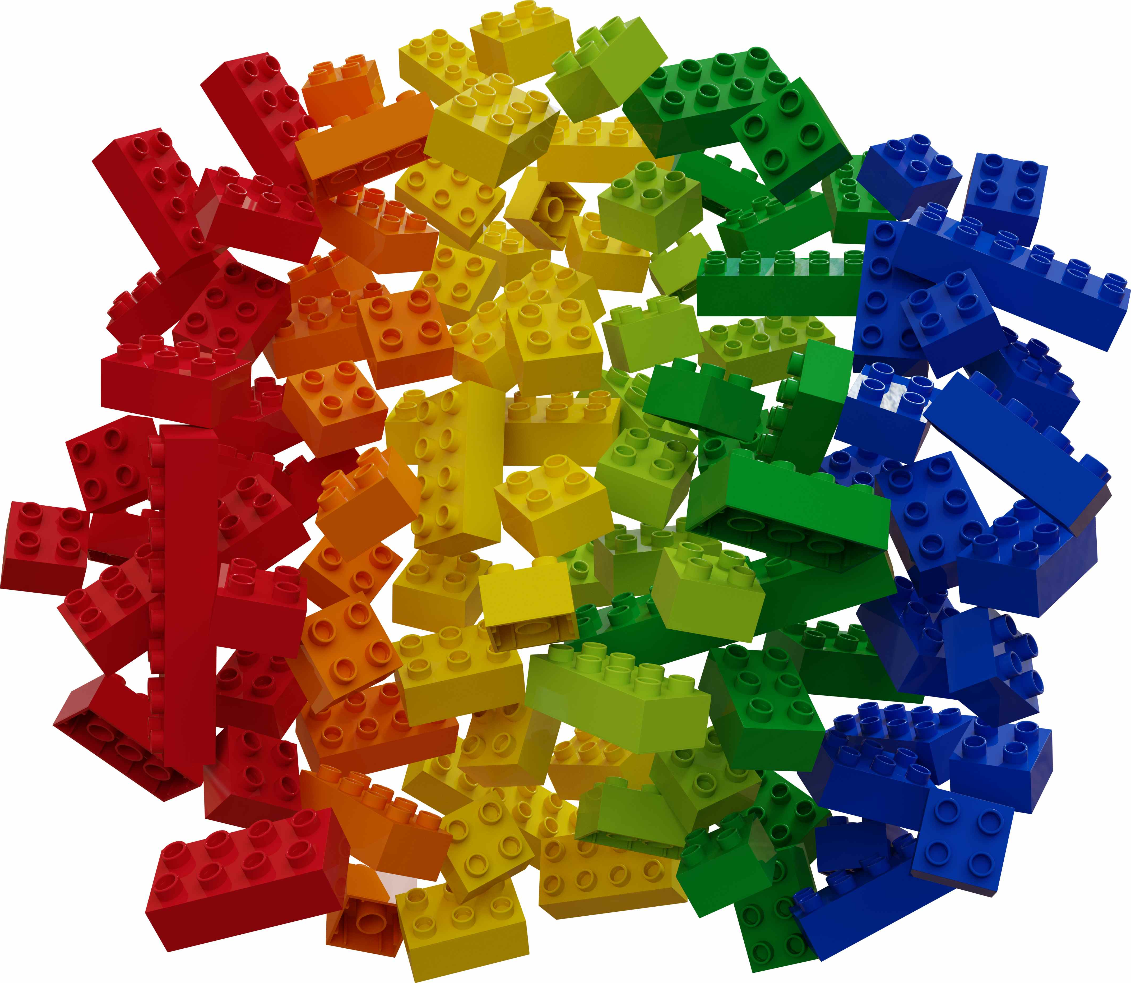 HUBELINO Ensemble de pièces de construction (120 pièces) - Blocs de construction (Multicolore)