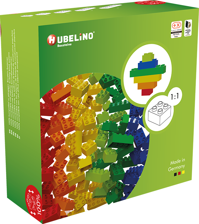 HUBELINO Ensemble de pièces de construction (120 pièces) - Blocs de construction (Multicolore)