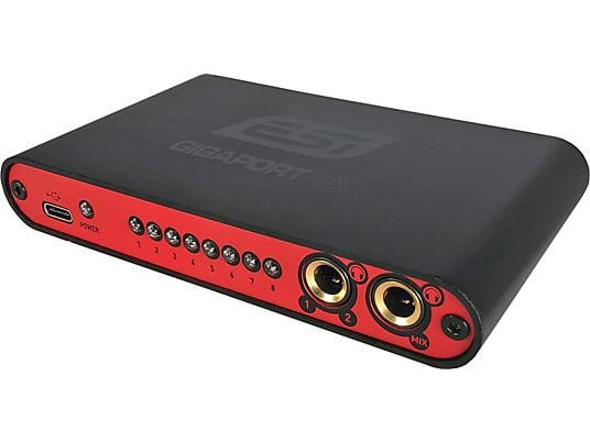 ESI GIGAPORT eX - Interfaccia audio USB (Nero/Rosso)