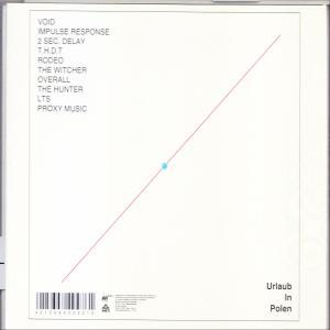 Rückseite des CD-Covers. Listet Songtitel, einen Barcode und den Text 'Urlaub In Polen' auf.