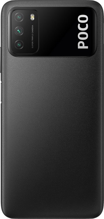 Móvil - POCO M3, Negro, 64 GB, 4 GB, 6.53" Full HD+, Qualcomm® Snapdragon™ 662, 6000 mAh, Android