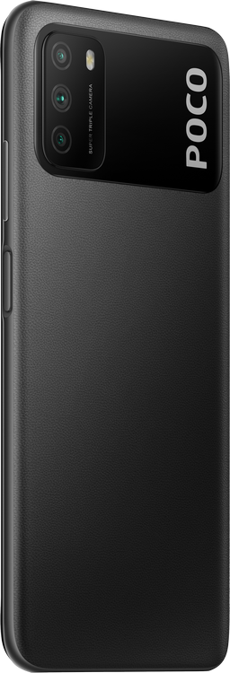 Móvil - POCO M3, Negro, 64 GB, 4 GB, 6.53" Full HD+, Qualcomm® Snapdragon™ 662, 6000 mAh, Android
