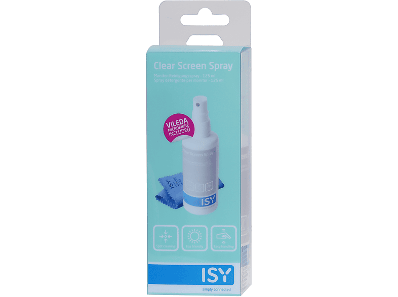 ISY Monitor-Reinigungsspray mit VILEDA Mikrofasertuch ICL-4000-1, 125 ml — Foto 2 von 2