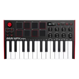 AKAI MPK mini MK3 -  Contrôleur clavier MIDI/USB (Noir/Rouge/Blanc)