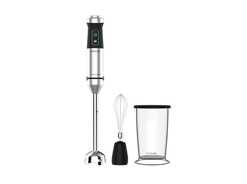 Batidora de mano - Cecotec Power Titanblack 1500 Xl Cream, W, Velocidad Totalmente variable, Inox