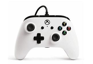 Mando - Power A Wired Controller White, Xbox One, Con cable, Blanco
