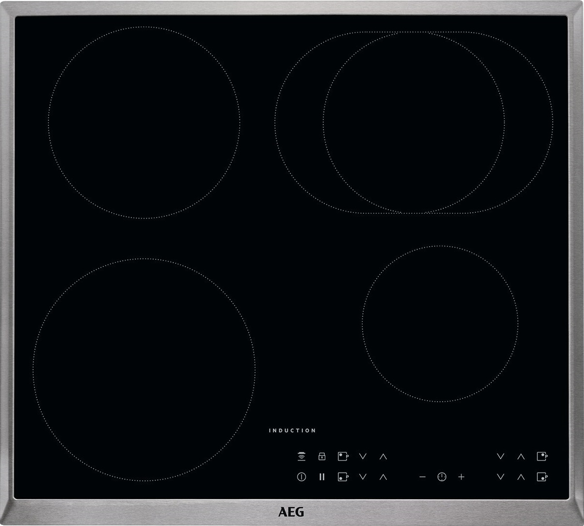 AEG KOMB405ISTB  Serie 6000 mit SteamBake Feuchtigkeitszugabe (mit katalytischer Rückwand), Backofenset (Induktionskochfeld, A+, 71 l)