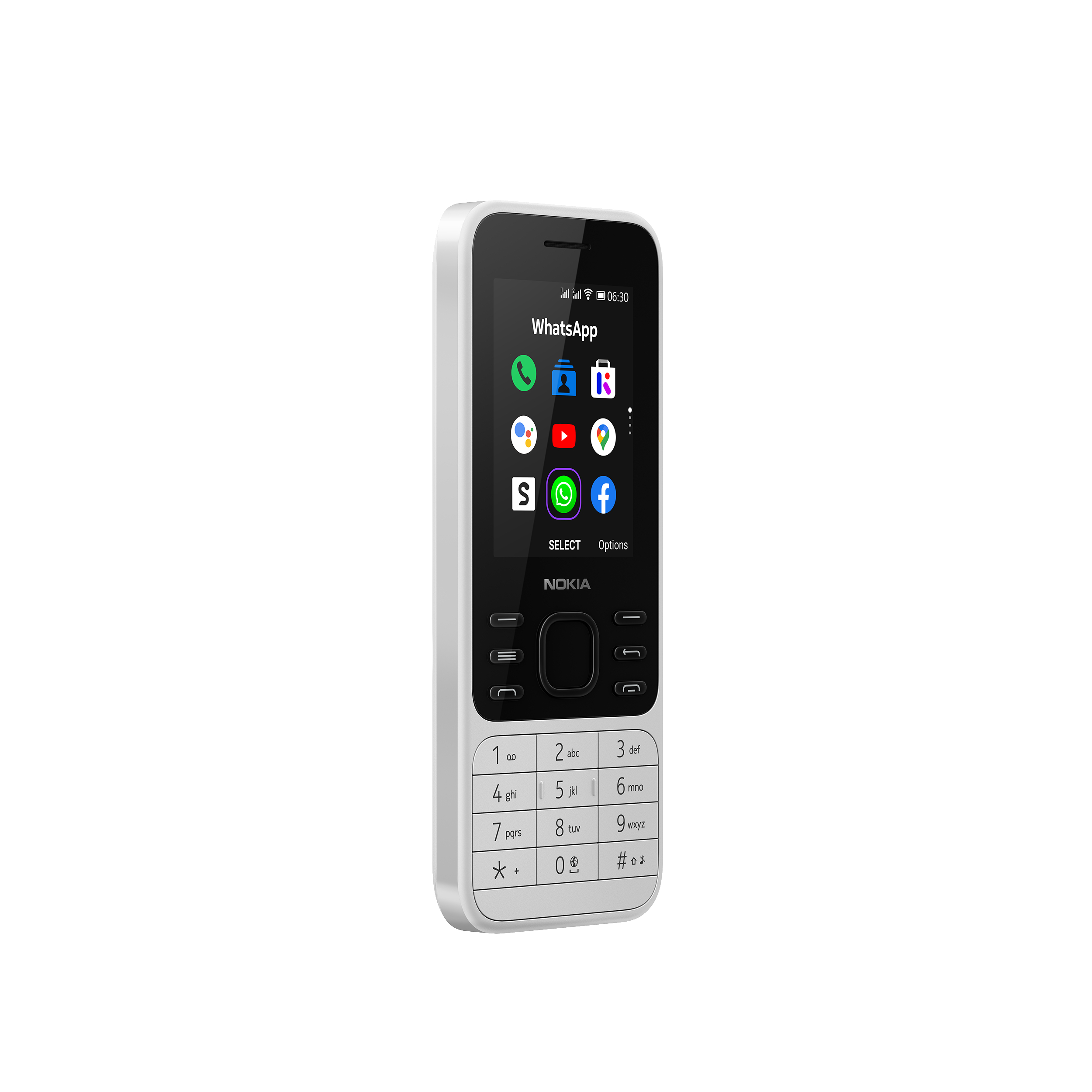 NOKIA 6300 4G Handy, Weiß