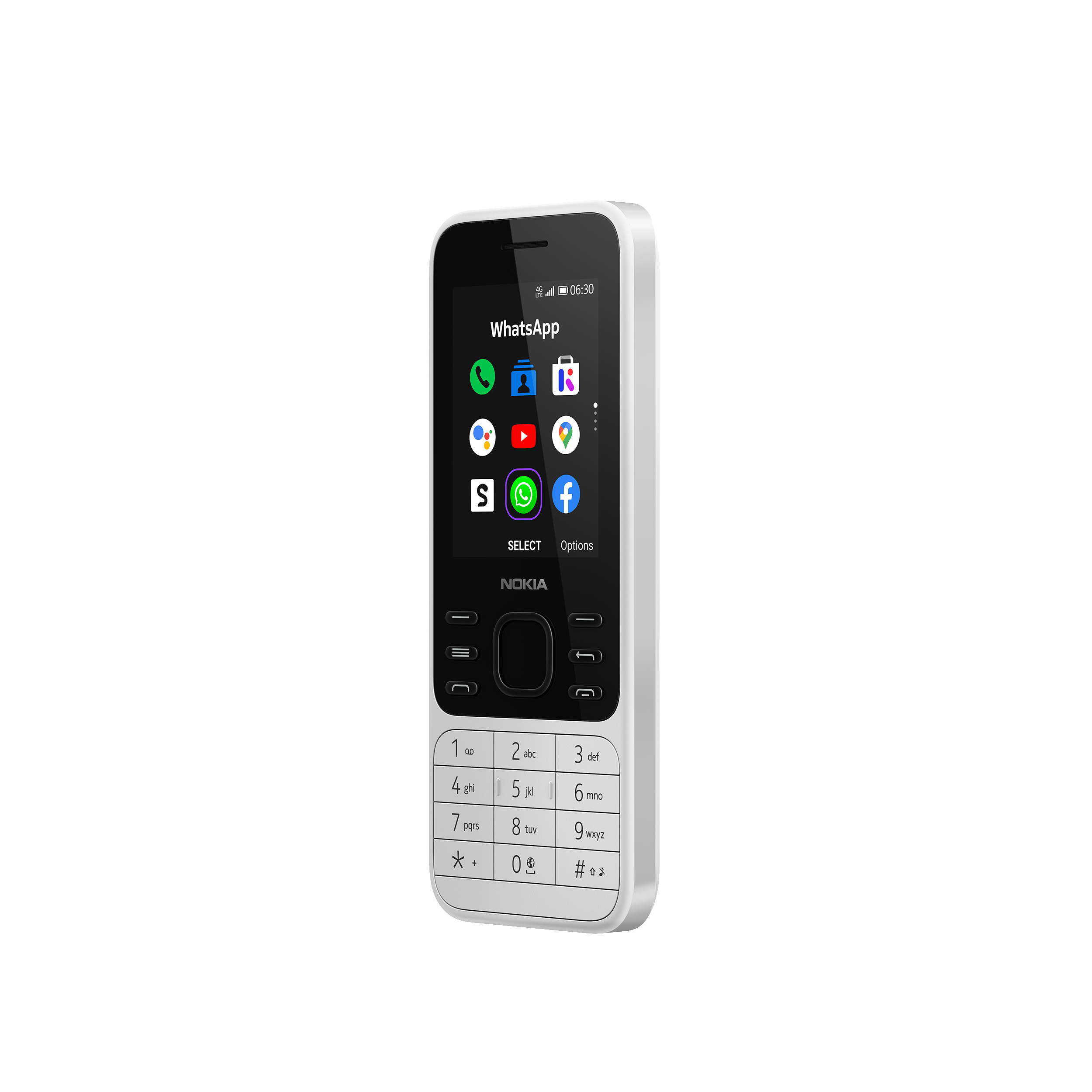 NOKIA 6300 4G Handy, Weiß