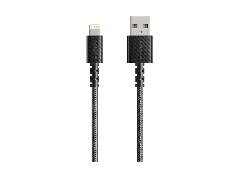 Anker PowerLine Select+ Apple Lightning 0.9 m USB Data ve Şarj Kablosu Siyah MFI Lisanslı