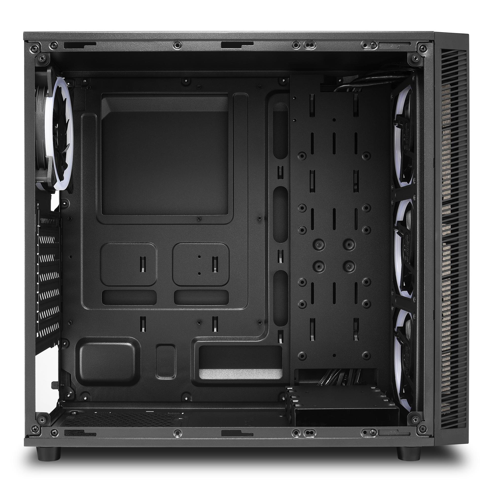 SHARKOON TG4 RGB PC-Gehäuse, Schwarz
