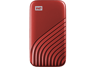 WESTERN DIGITAL Externe harde schijf Drive My Passport 1 TB SSD Red
