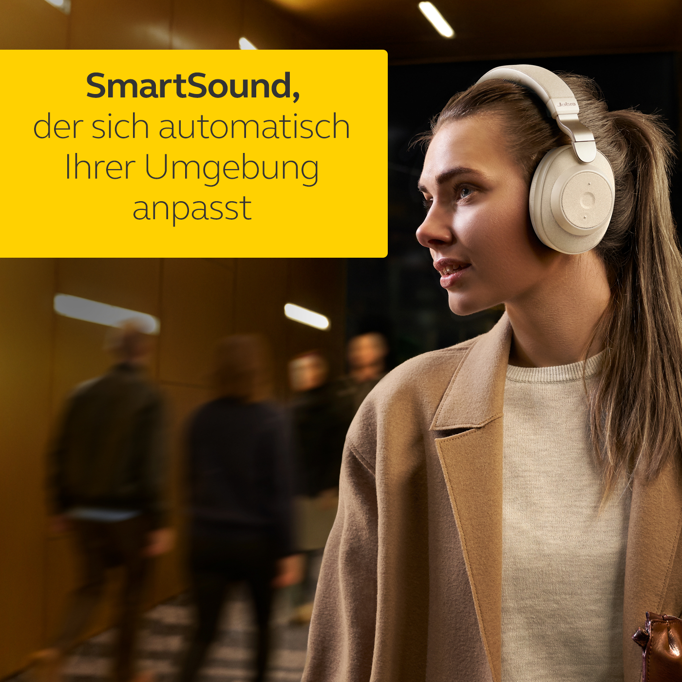 JABRA Elite 85h, Over-ear Kopfhörer Bluetooth Gold/Beige