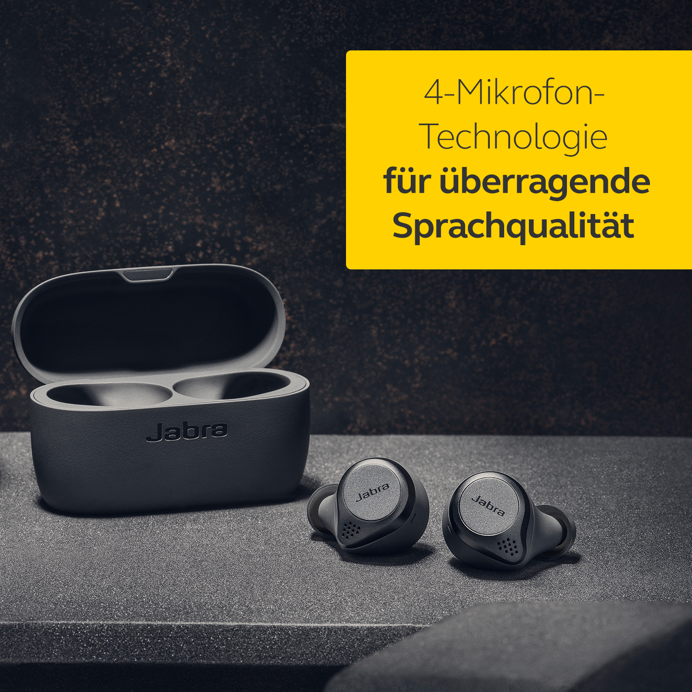 ANC, Kopfhörer In-ear Titan JABRA Schwarz Bluetooth Elite 75t mit Active