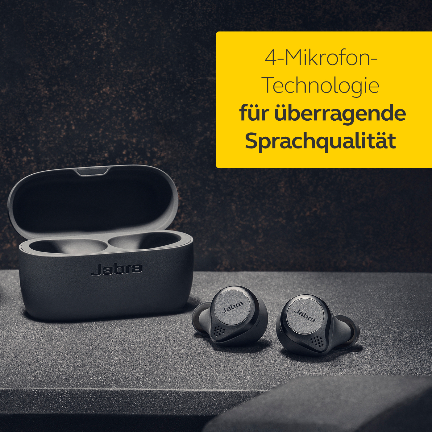 JABRA Elite Active 75t mit ANC, In-ear Kopfhörer Bluetooth Titan Schwarz