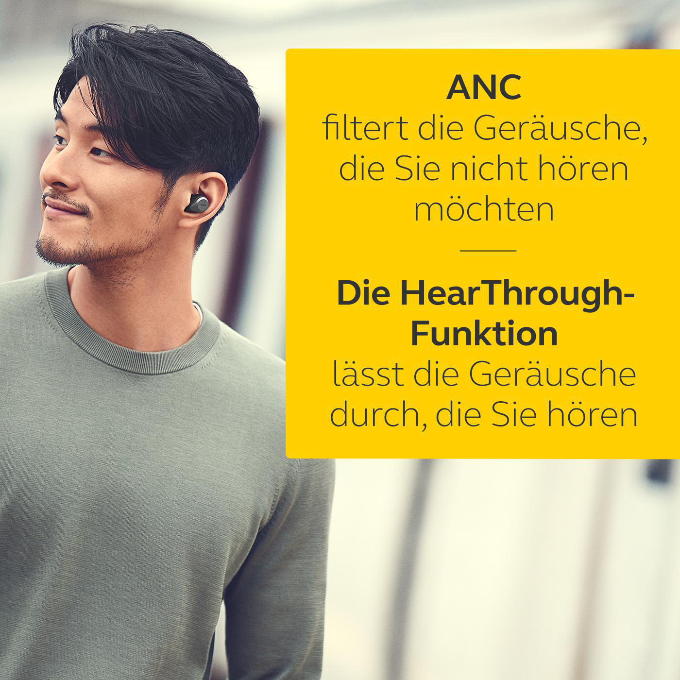 JABRA Elite 85t mit Jabra Advanced ANC, In-ear Kopfhörer Bluetooth Titan Schwarz