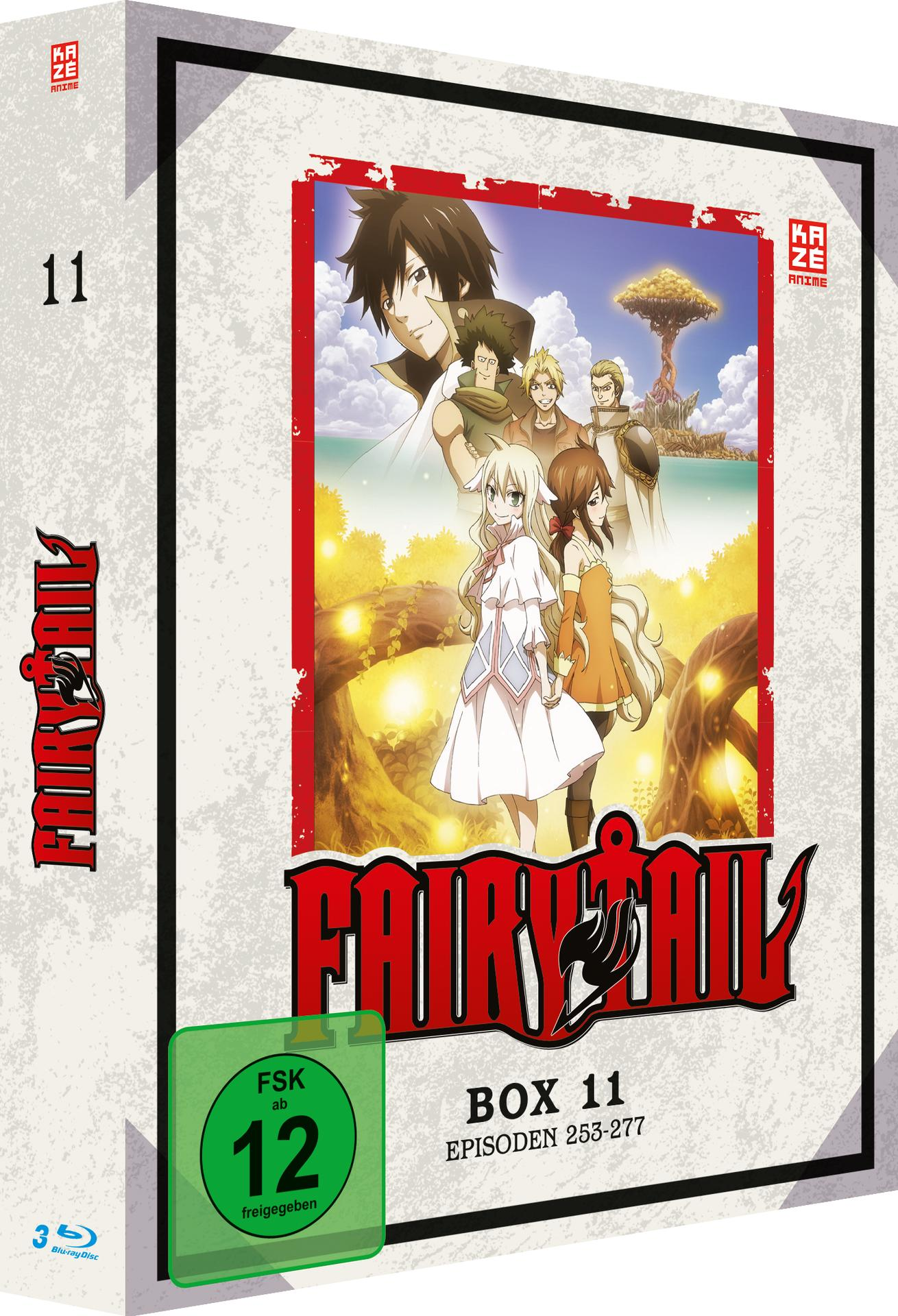 Box-Art für die Anime-Serie 'Fairy Tail' Box 11, mit einer Figurengruppe auf dem Cover.