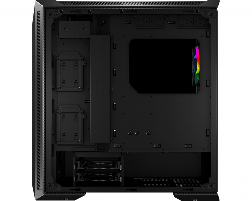 MSI MPG Gungnir 100 1X A-RGB 3X 120MM Fan ATX Temperli Cam Gaming Bilgisayar Kasası Siyah