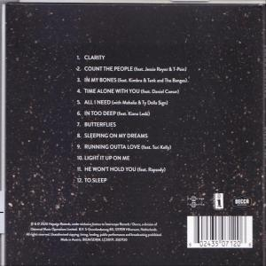 Rückseite mit Titelliste und anderen Informationen auf einer CD.