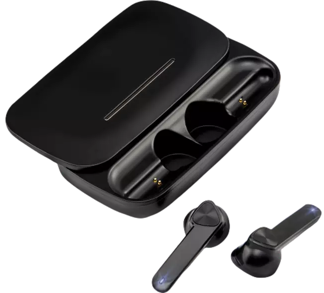 ISY Draadloze oortjes + Oplaadcase Zwart (ITW-2000-BK)