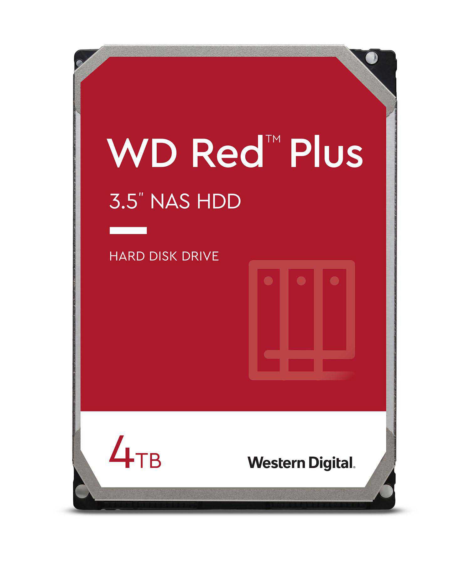 4 Zoll, Bulk, Red™ 3,5 intern SATA TB HDD Gbps, WD Plus 6 Festplatte