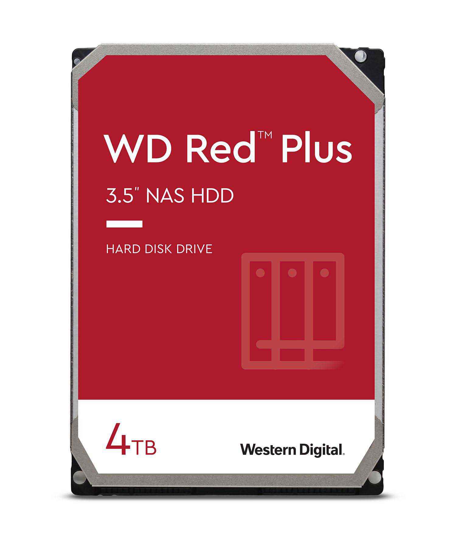 WD Red™ Plus Festplatte Bulk, 4 TB HDD SATA 6 Gbps, 3,5 Zoll, intern