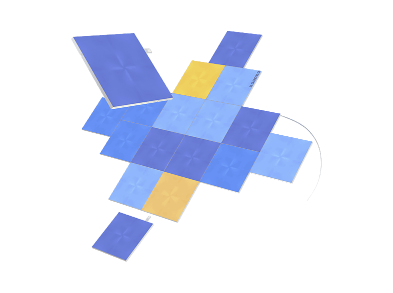 Nanoleaf NL29-0010SW-17PK Light Panels Weiß Starter Kit mit 17 Light Panels