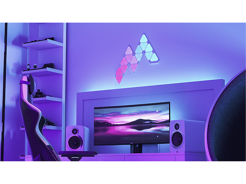 Nanoleaf Shapes Mini Triangles Expansion Light Panels Weiß Expansion Pack (10 Panels) — Foto 3 von 5