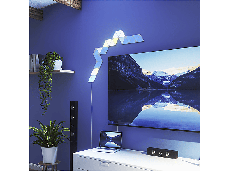 Nanoleaf Shapes Mini Triangles Expansion Light Panels Weiß Expansion Pack (10 Panels) — Foto 4 von 5